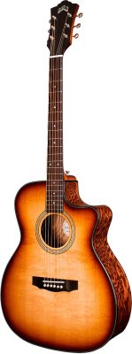 Guild OM240CE Deluxe Burl Edge Burst Acustica Elettrificata con Fishman Sonitone