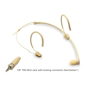 Soundsation Microfono Cardioide ad Archetto Beige Mini Jack TRS da 1/8'