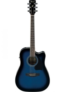 Ibanez Pf15EceTbs  Transparent Blue Sunburst