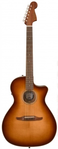 Fender Newporter Classic Aged Cognac Burst Acustica Elettrificata Con Borsa