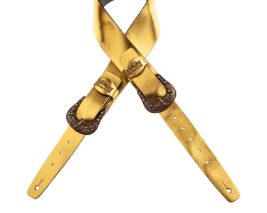 Magrabo Tracolla Twin Buckles Metallic Gold