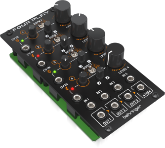 Behringer Four Play Quad Voltage Controlled Amplifiers and Mixer Module for Eurorack