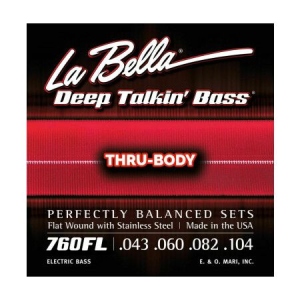 La Bella 760FL Muta di Corde Lisce per Basso 4 Corde 043-104