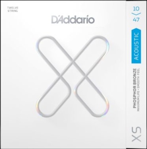 D'Addario XSAPB1047-12 Phosphor Bronze 10-47 Muta per Chitarra 12 Corde