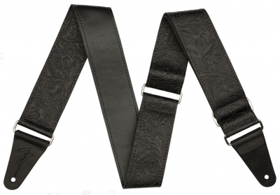 Fender Tooled Leather Guitar Strap Black