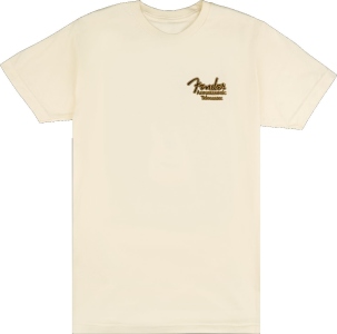 Fender Acoustasonic Tele T-Shirt Cream Medium