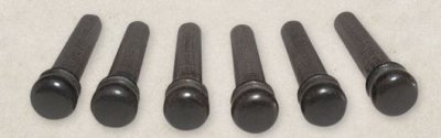 Taylor Pin Bridge Ebony With Abalone Set 6