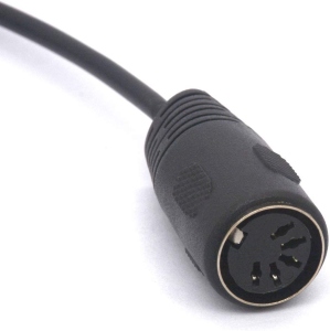 Quik Lok Cavo Adattatore Mini Jack TRS 3.5 e Midi DIN 5 Poli Femmina