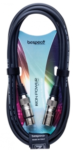 Bespeco Cavo Microfonico XLR Maschio Femmina Mt 20