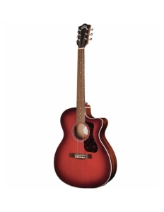 Guild OM240CE Satin Oxblood Burst