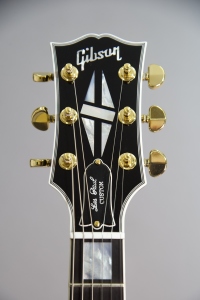 GIBSON LES PAUL CUSTOM EBONY with  EBONY GLOSS FRETBOARD