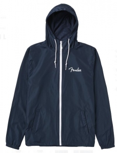 Fender Spaghetti Logo Windbreaker Navy Small