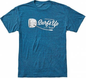 Fender T-Shirt Surf'S Up Lake Placid Blue Small