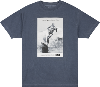 Fender Vintage Ad Surfer Tee Ocean Large
