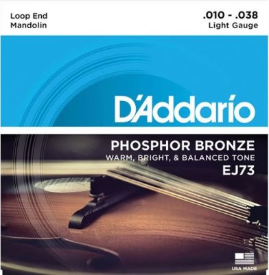 D'Addario Muta J73 Mandolino Phosphor Bronze Lite