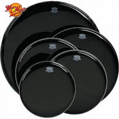 Remo Pelle Ambassador Ebony Nera 18 per grancassa