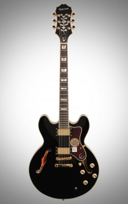 Epiphone Sheraton Ii Pro Ebony Chitarra Semiacustica
