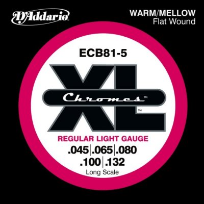 D'Addario Ecb81-5 Chromes Muta X 045-132