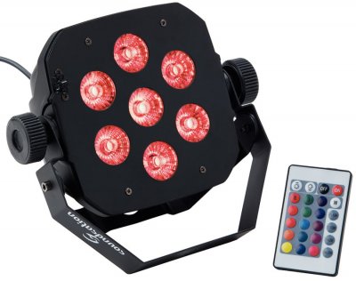 Soundsation Par10W7R Proiettore Led Con Telecomando