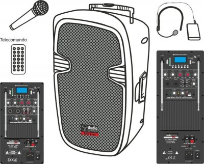 Audiodesign Pax1 12Wl Sistema Pa Portatile