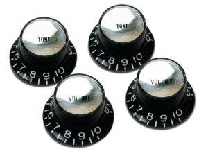 Gibson Top Hat Style Black Silver Volume