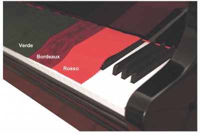 Stefy Panno Copritastiera per Piano Colore Verde