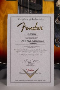 Fender Custom Shop Limited Edition 1960 Telecaster Relic 3-Color Sunburst