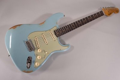 Fender Custom Shop Ltd 59' Stratocaster Hardtail Relic Aged Daphne Blue