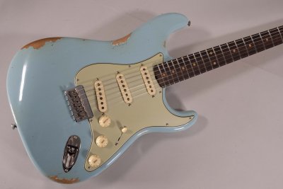 Fender Custom Shop Ltd 59' Stratocaster Hardtail Relic Aged Daphne Blue