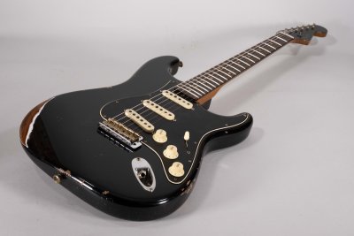 Fender Custom Shop Limited Edition Stratocaster Dual-Mag II Relic Aged Black