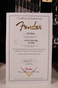 Fender Custom Shop Limited Edition 53 Telecaster Relic Aged Black