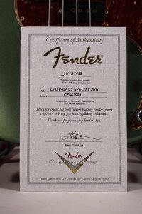 FENDER C.SHOP PJ SHERWOOD GREEN USATO