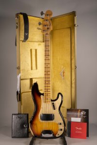 Fender Custom Shop 1958 Precision Bass Relic 3 Color Sunburst