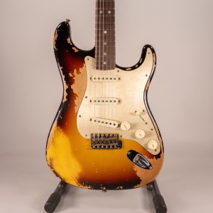 Fender Custom Shop LTD Roasted Bighead Stratocaster Super Heavy Relic 3 Color Sunburst