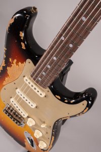 Fender Custom Shop LTD Roasted Bighead Stratocaster Super Heavy Relic 3 Color Sunburst