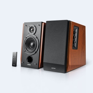 Edifier Coppia Diffusori Amplificati Bluetooth in Legno Inclinati R1700BT