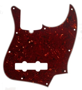 Fender Fender 10-Hole Contemporary Jazz Bass Pickguards Tortoise Shell 4 ply