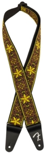 Fender Tracolla  Pasadena Woven Strap 2' Yellow Wallflower