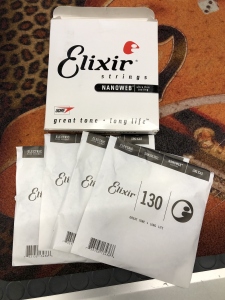Elixir 13436 Box 4 Corde Nanoweb 130 Stainless Steel Per Basso Elettrico