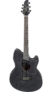 Ibanez Tcm50 Galaxy Black Open Pore Talman Double Cutaway body