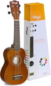 Stagg Us-Nat Ukulele Soprano Natural con Borsa in Nylon