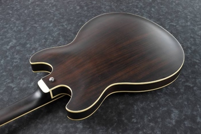 Ibanez As53Tkf Chitarra Semiacustica Transparent Black Flat