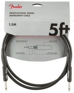 Fender Cavo Professional 1,5 Mt Black Jack - Dritto
