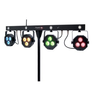 Pro Show Set Completo di Barra con 4 Par Led RGB con Stativo