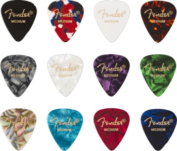 Fender Plettri 351 Medley Medium 12 Pack