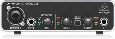 Behringer U-Phoria Umc22 Scheda Audio