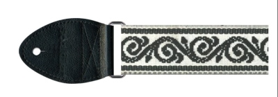 Souldier Scroll Black  Guitar Strap