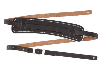 FENDER STANDARD VINTAGE STRAP, BLACK, LEATHER