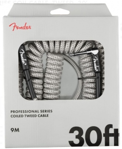 Fender Cavo Professional White Tweed 9Mt Dritto - Pipa