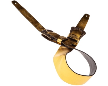 Magrabo Tracolla Twin Buckles Metallic Gold